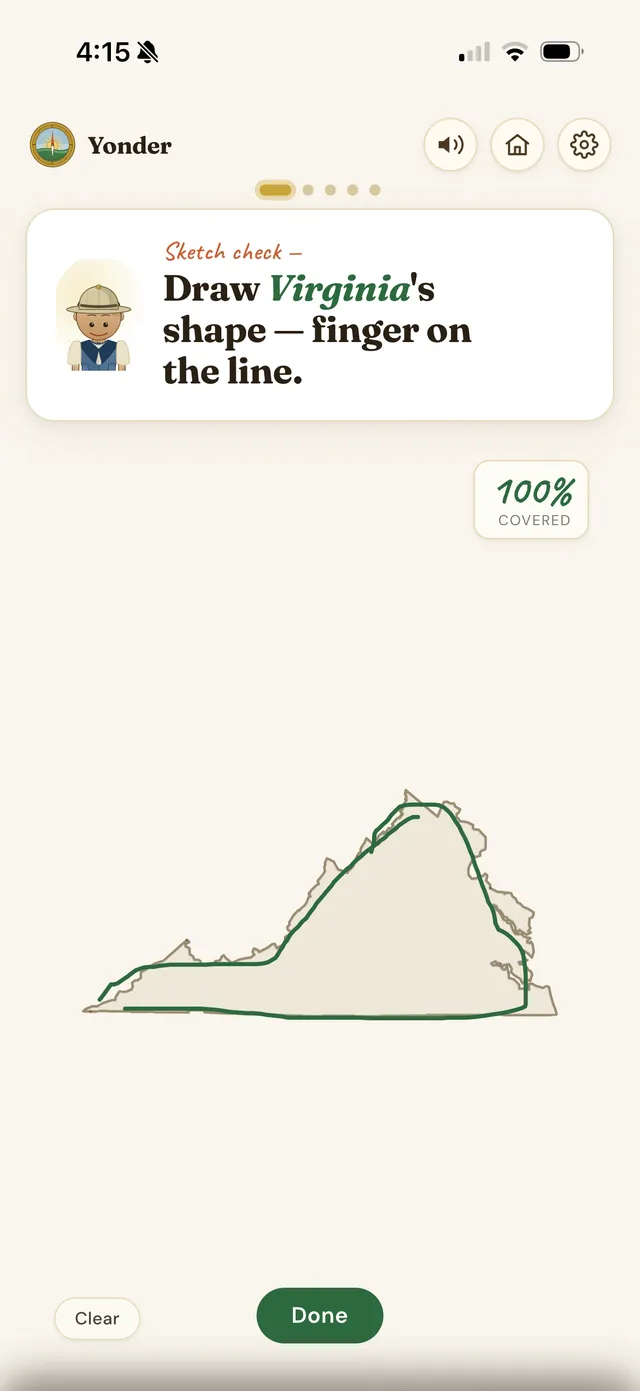 Trace a state's outline